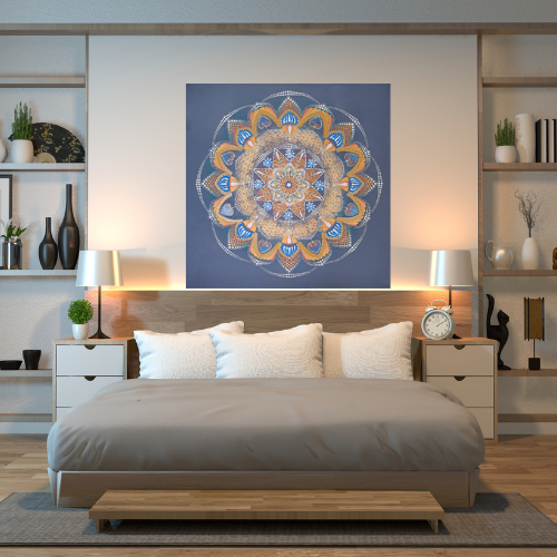 Mandala slnečným lúčom pohladená  obraz 60x60cm (5)